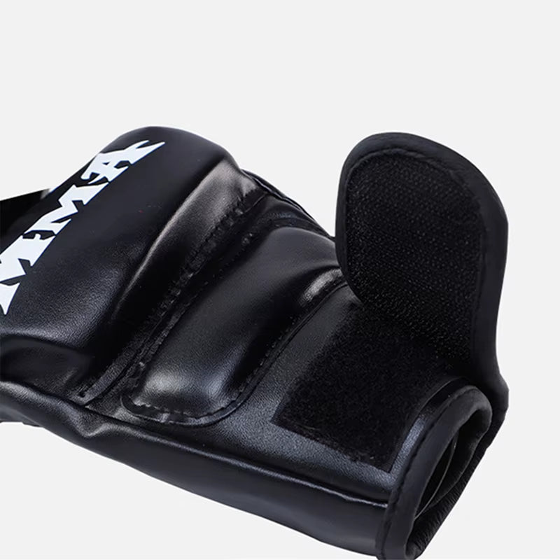 1Pair Thick Boxing Gloves MMA Gloves Half Finger Punching Bag Kickboxing Muay Thai Mitts Professional Boxing Training Equipment