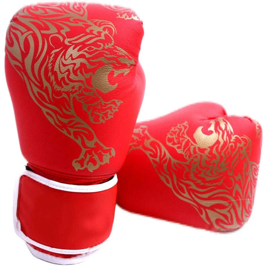 Adults Boxing Gloves Breathable PU Leather Fighting Gloves Children Boxing Training Kickboxing Gloves for Home Sport